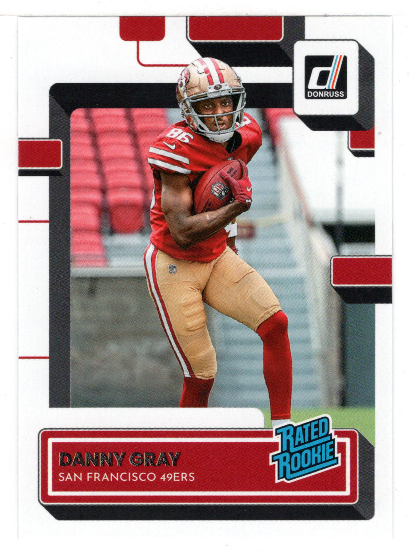 Danny Gray RC - San Francisco 49ers - Rated Rookie (NFL Football Card) 2022 Donruss # 333 Mint