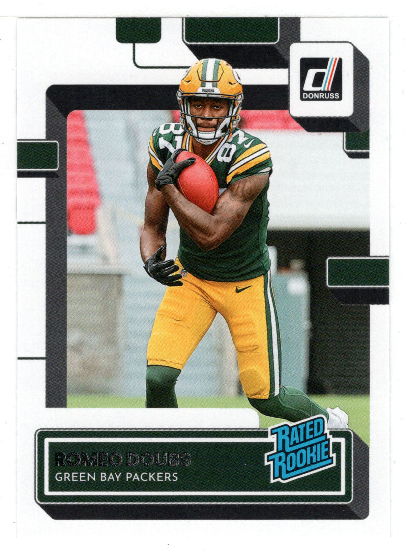 Romeo Doubs RC - Green Bay Packers - Rated Rookie (NFL Football Card) 2022 Donruss # 335 Mint