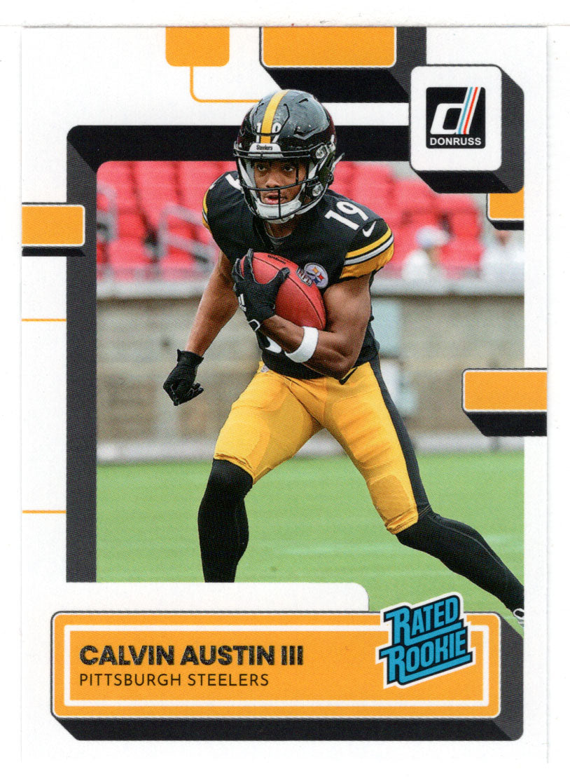 Calvin Austin III RC - Pittsburgh Steelers - Rated Rookie (NFL Football Card) 2022 Donruss # 336 Mint