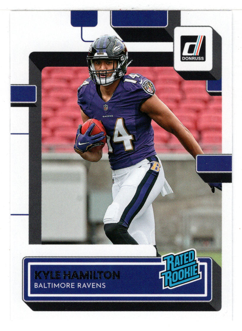 Kyle Hamilton RC - Baltimore Ravens - Rated Rookie (NFL Football Card) 2022 Donruss # 338 Mint