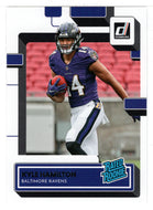 Kyle Hamilton RC - Baltimore Ravens - Rated Rookie (NFL Football Card) 2022 Donruss # 338 Mint