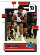 Tyler Allgeier RC - Atlanta Falcons - Rated Rookie (NFL Football Card) 2022 Donruss # 344 Mint