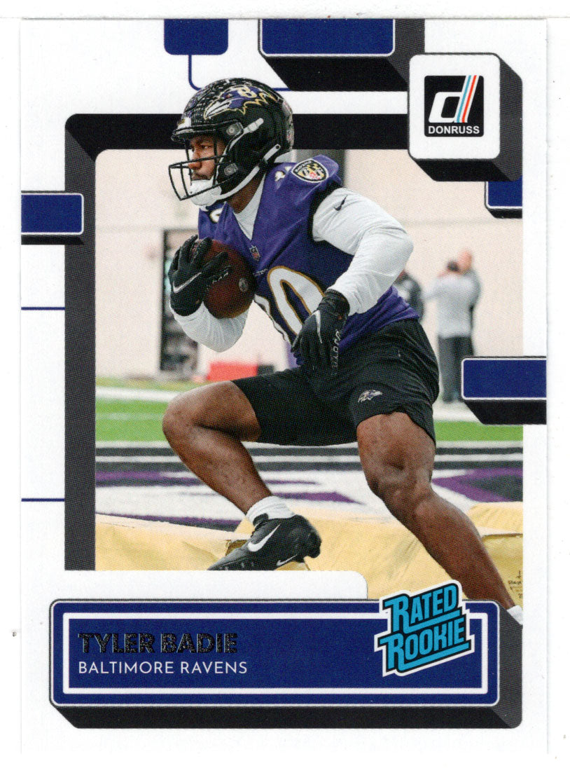 Tyler Badie RC - Baltimore Ravens - Rated Rookie (NFL Football Card) 2022 Donruss # 348 Mint