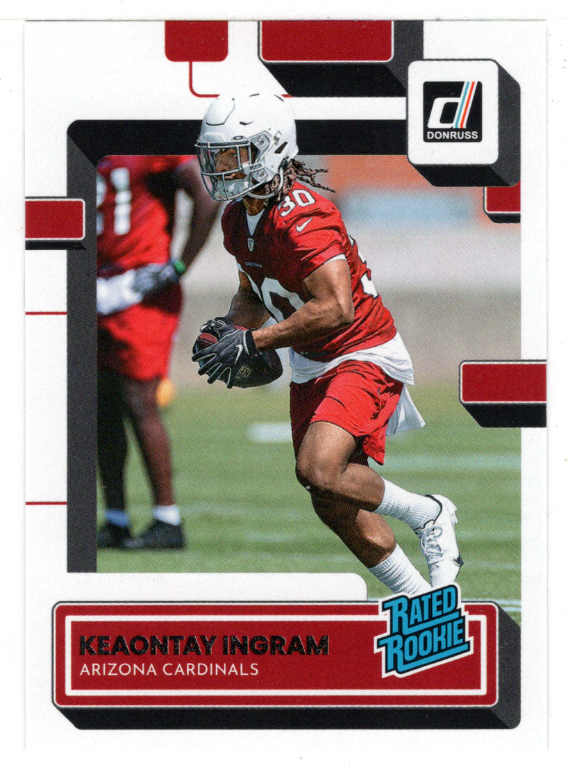 Keaontay Ingram RC - Arizona Cardinals - Rated Rookie (NFL Football Card) 2022 Donruss # 349 Mint