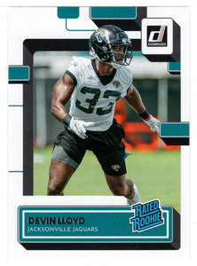 Devin Lloyd RC - Jacksonville Jaguars - Rated Rookie (NFL Football Card) 2022 Donruss # 359 Mint