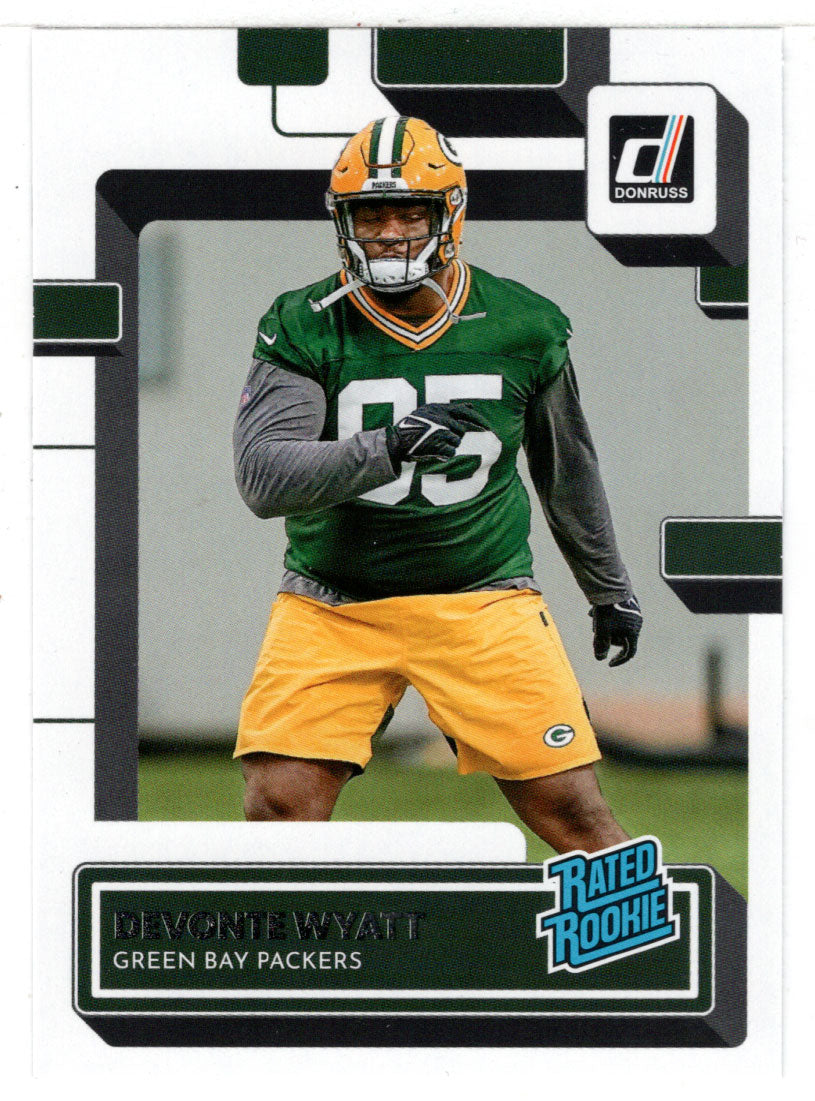 Devonte Wyatt RC - Green Bay Packers - Rated Rookie (NFL Football Card) 2022 Donruss # 360 Mint