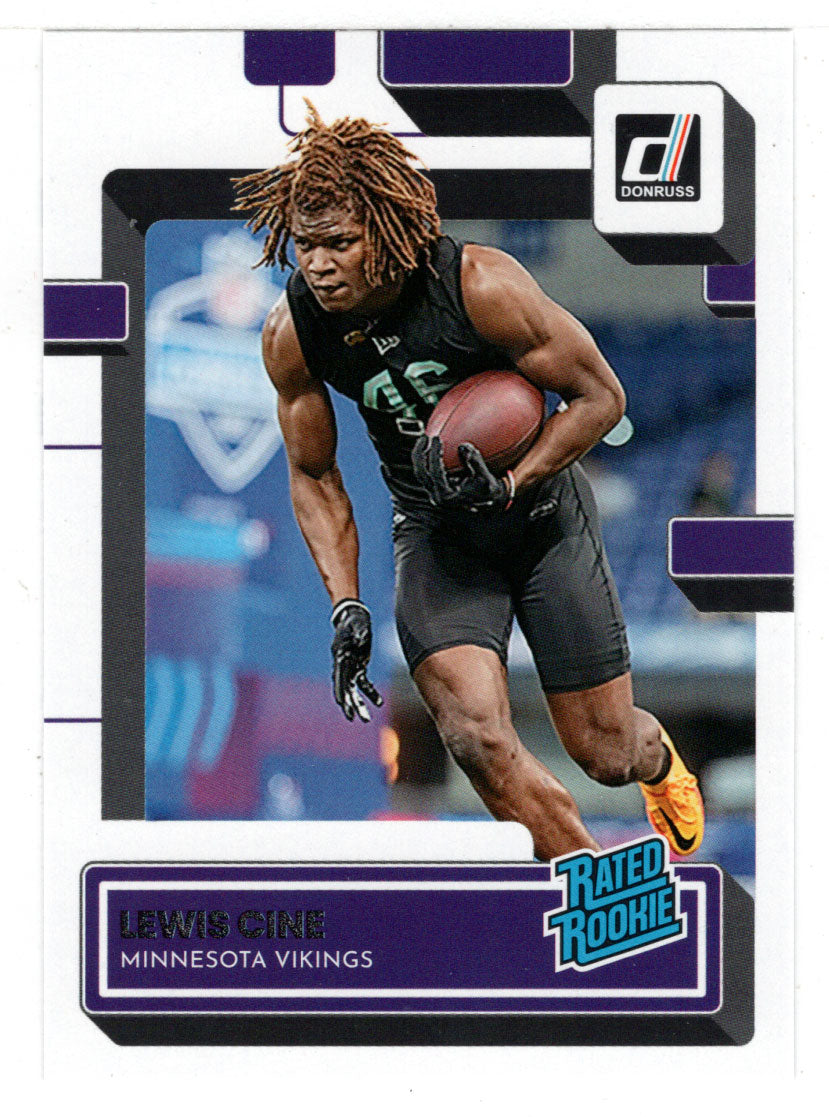 Lewis Cine RC - Minnesota Vikings - Rated Rookie (NFL Football Card) 2022 Donruss # 363 Mint
