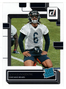 Kyler Gordon RC - Chicago Bears - Rated Rookie (NFL Football Card) 2022 Donruss # 367 Mint