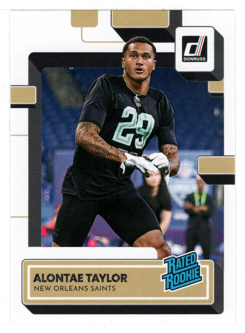 Alontae Taylor RC - New Orleans Saints - Rated Rookie (NFL Football Card) 2022 Donruss # 373 Mint