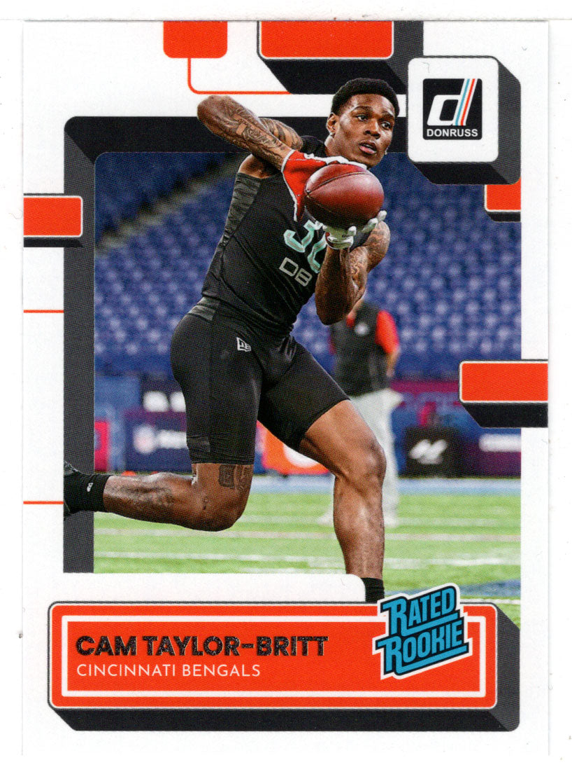 Cam Taylor-Britt - RC - Cincinnati Bengals - Rated Rookie (NFL Football Card) 2022 Donruss # 378 Mint