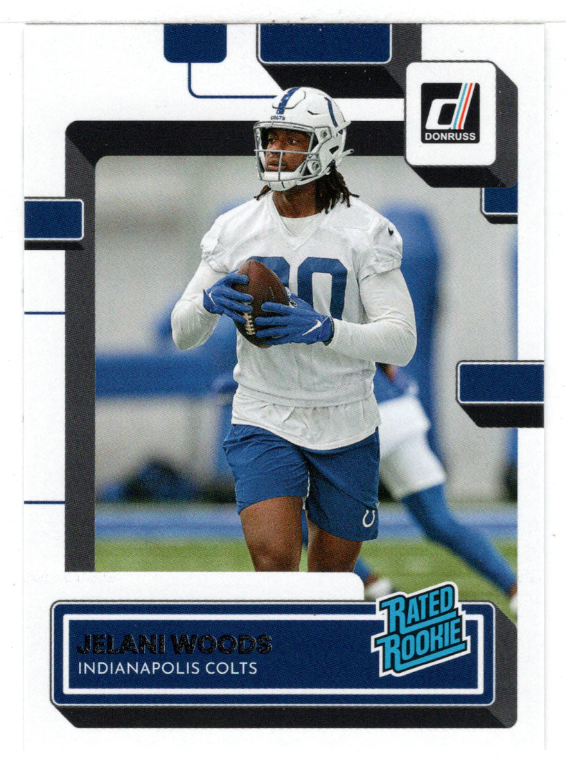 Jelani Woods RC - Indianapolis Colts - Rated Rookie (NFL Football Card) 2022 Donruss # 382 Mint