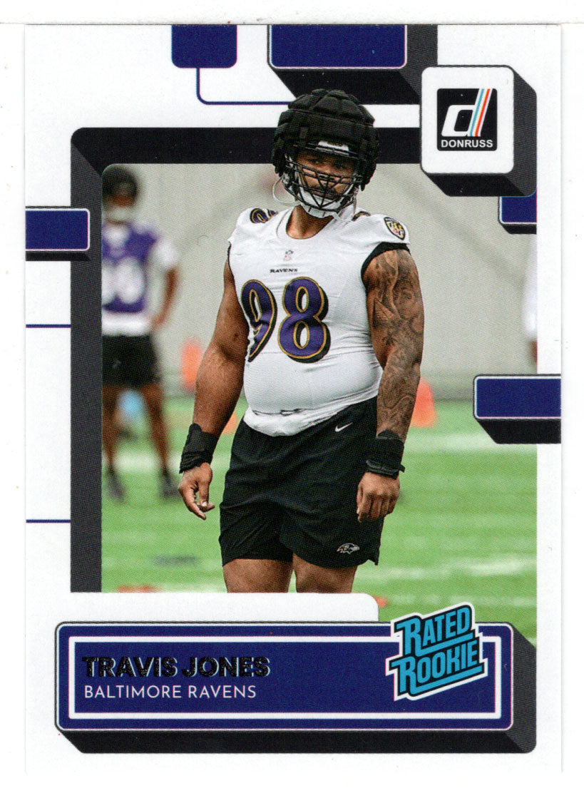 Travis Jones RC - Baltimore Ravens - Rated Rookie (NFL Football Card) 2022 Donruss # 384 Mint