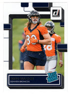 Greg Dulcich RC - Denver Broncos - Rated Rookie (NFL Football Card) 2022 Donruss # 385 Mint