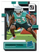 Channing Tindall RC - Miami Dolphins - Rated Rookie (NFL Football Card) 2022 Donruss # 392 Mint