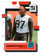 Perrion Winfrey RC - Cleveland Browns - Rated Rookie (NFL Football Card) 2022 Donruss # 393 Mint