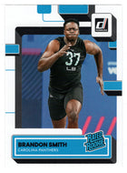 Brandon Smith RC - Carolina Panthers - Rated Rookie (NFL Football Card) 2022 Donruss # 395 Mint