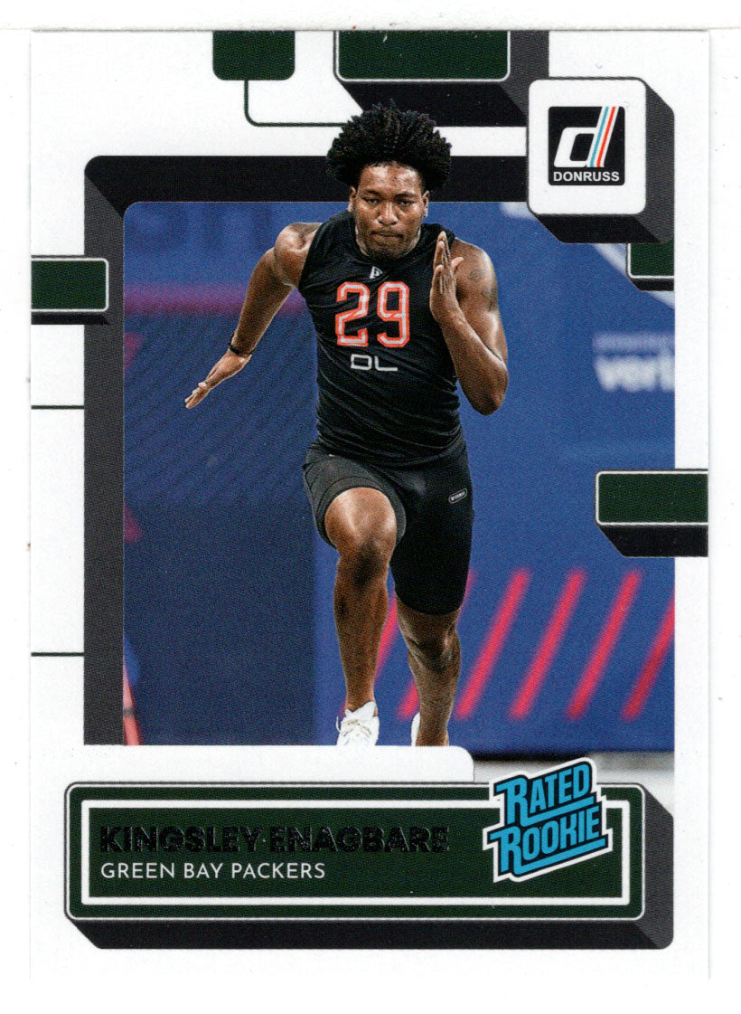 Kingsley Enagbare RC - Green Bay Packers - Rated Rookie (NFL Football Card) 2022 Donruss # 396 Mint