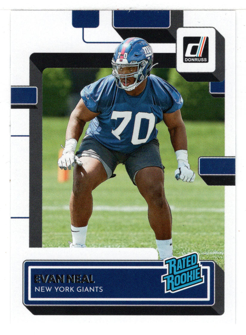 Evan Neal RC - New York Giants - Rated Rookie (NFL Football Card) 2022 Donruss # 398 Mint