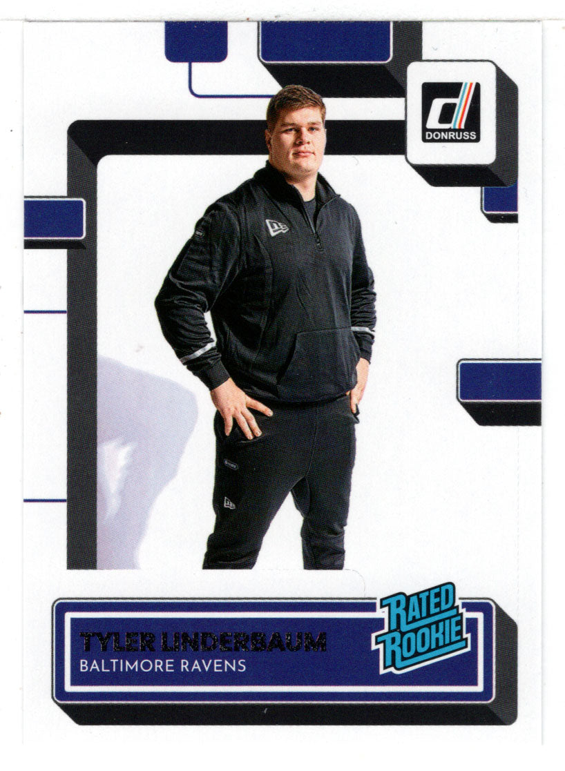 Tyler Linderbaum RC - Baltimore Ravens - Rated Rookie (NFL Football Card) 2022 Donruss # 400 Mint