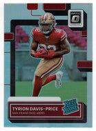Tyrion Davis-Price - San Francisco 49ers - Optic Rated Rookies Preview Holo (NFL Football Card) 2022 Donruss # P-326 Mint