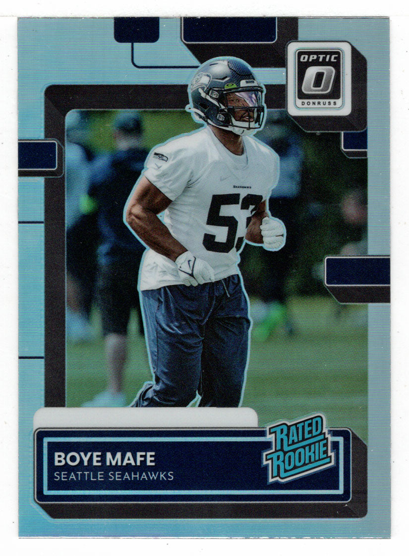 Boye Mafe - Seattle Seahawks - Optic Rated Rookies Preview Holo (NFL Football Card) 2022 Donruss # P-368 Mint