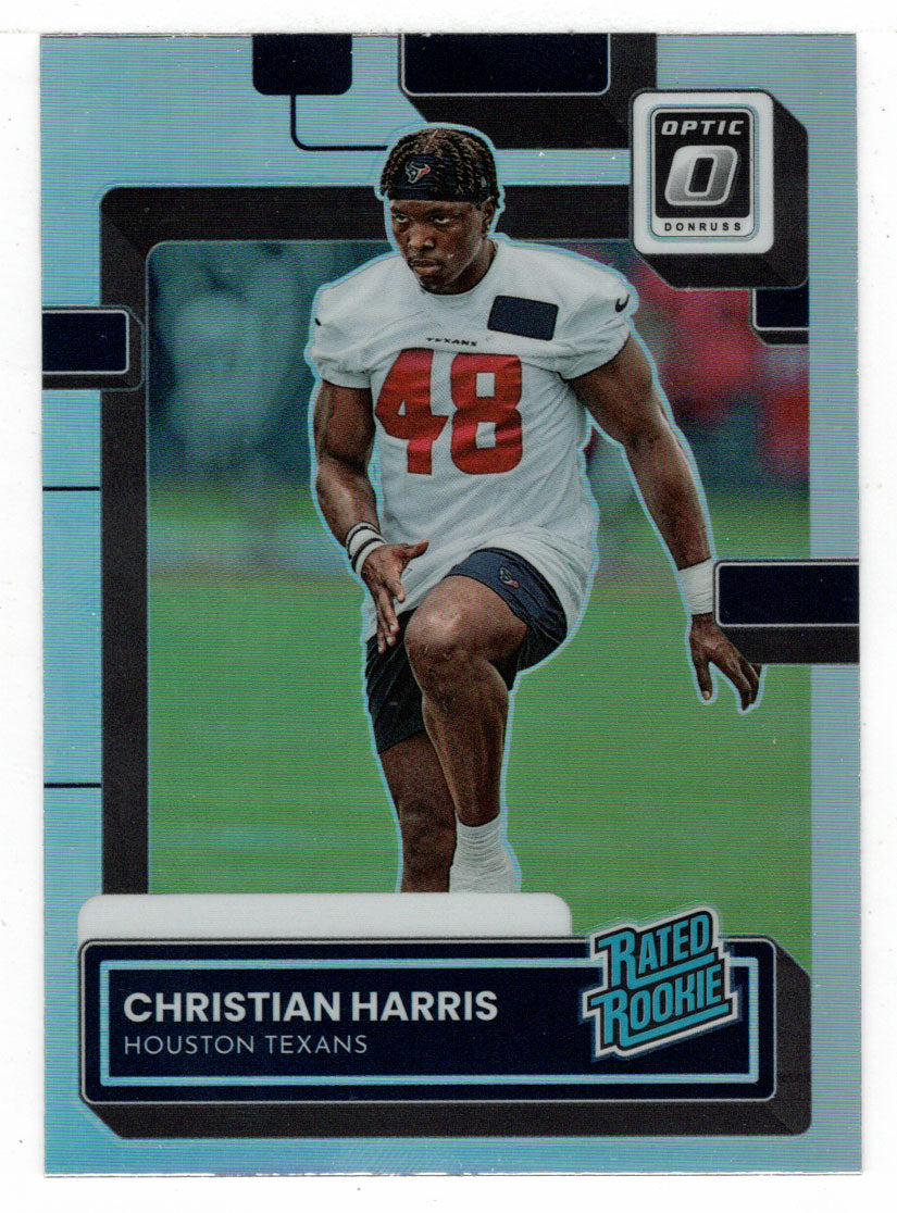 Christian Harris - Houston Texans - Optic Rated Rookies Preview Holo (NFL Football Card) 2022 Donruss # P-383 Mint