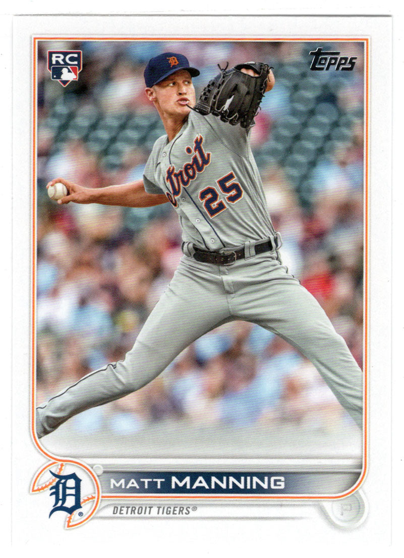 Matt Manning RC - Detroit Tigers (MLB Baseball Card) 2022 Topps # 31 Mint
