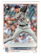 Matt Manning RC - Detroit Tigers (MLB Baseball Card) 2022 Topps # 31 Mint