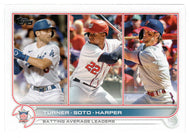 Bryce Harper - Trea Turner - Juan Soto - League Leaders (MLB Baseball Card) 2022 Topps # 59 Mint