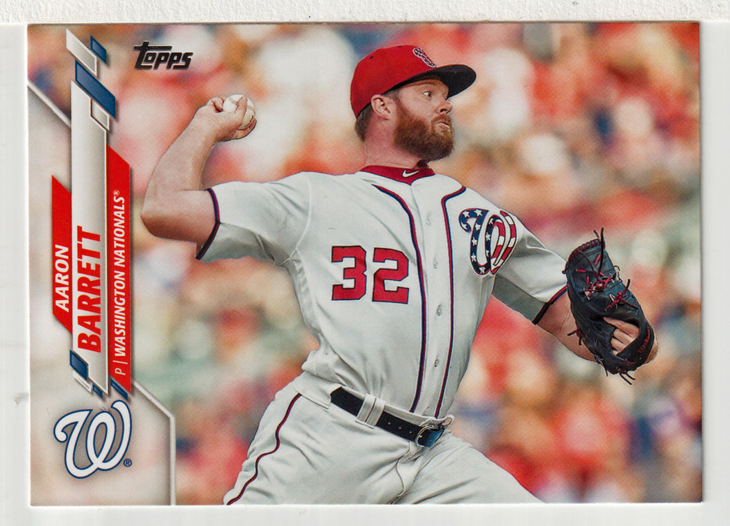 Aaron Barrett RC - Washington Nationals (MLB Baseball Card) 2020 Topps # 670 Mint