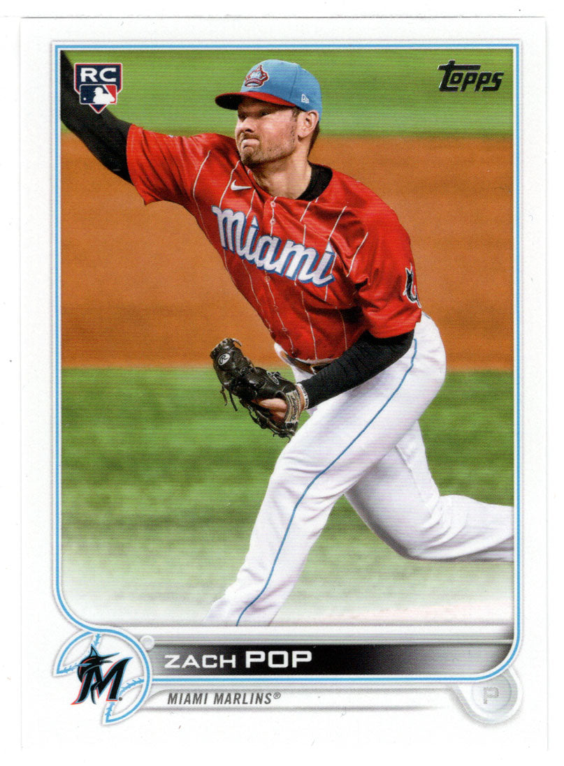 Zach Pop RC - Miami Marlins (MLB Baseball Card) 2022 Topps # 108 Mint