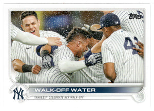 Gleyber Torres - Miguel Andujar - New York Yankees - Walk-Off Water (MLB Baseball Card) 2022 Topps # 119 Mint