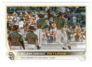 Fernando Tatis Jr. - Jurickson Profar - Tommy Pham - Jake Cronenworth - San Diego Padres - Slam Diego Returns (MLB Baseball Card) 2022 Topps # 125 Mint