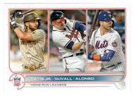 Fernando Tatis Jr. - Adam Duvall - Pete Alonso - League Leaders (MLB Baseball Card) 2022 Topps # 146 Mint