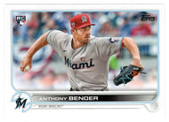 Anthony Bender RC - Miami Marlins (MLB Baseball Card) 2022 Topps # 160 Mint