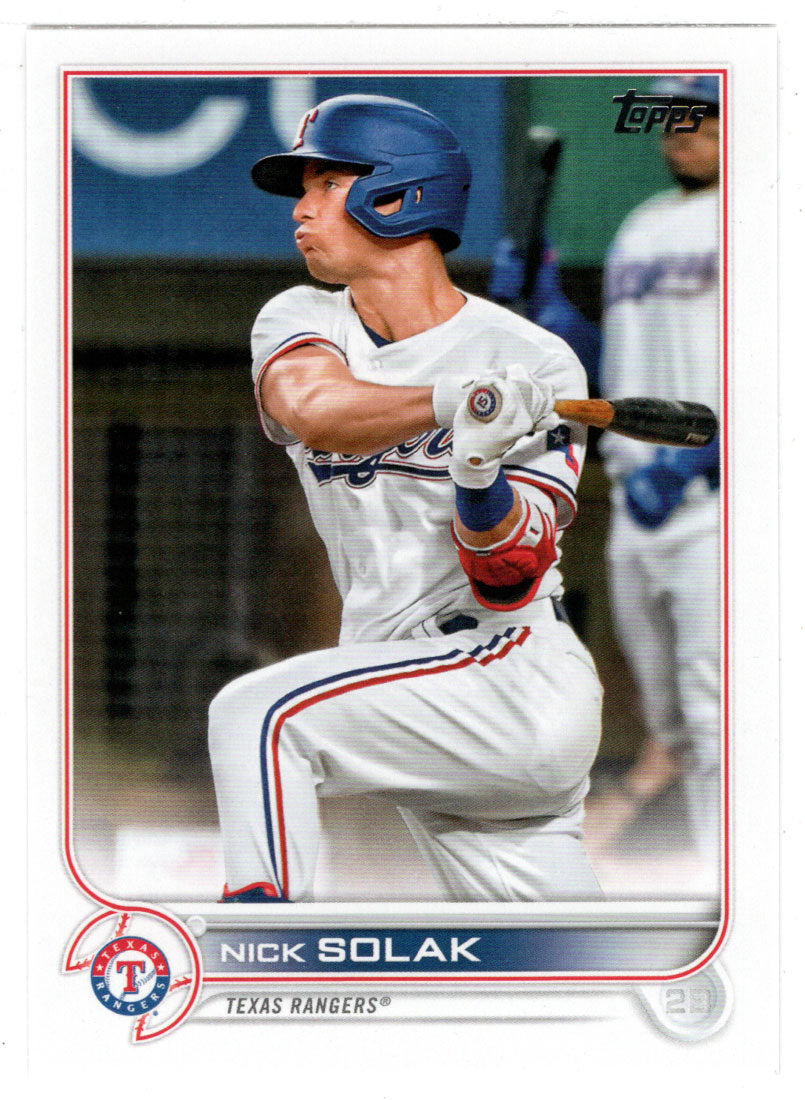 Nick Solak - Texas Rangers (MLB Baseball Card) 2022 Topps # 172 Mint