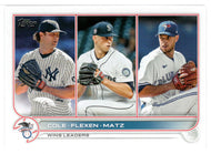 Gerrit Cole - Chris Flexen - Steven Matz - League Leaders (MLB Baseball Card) 2022 Topps # 270 Mint