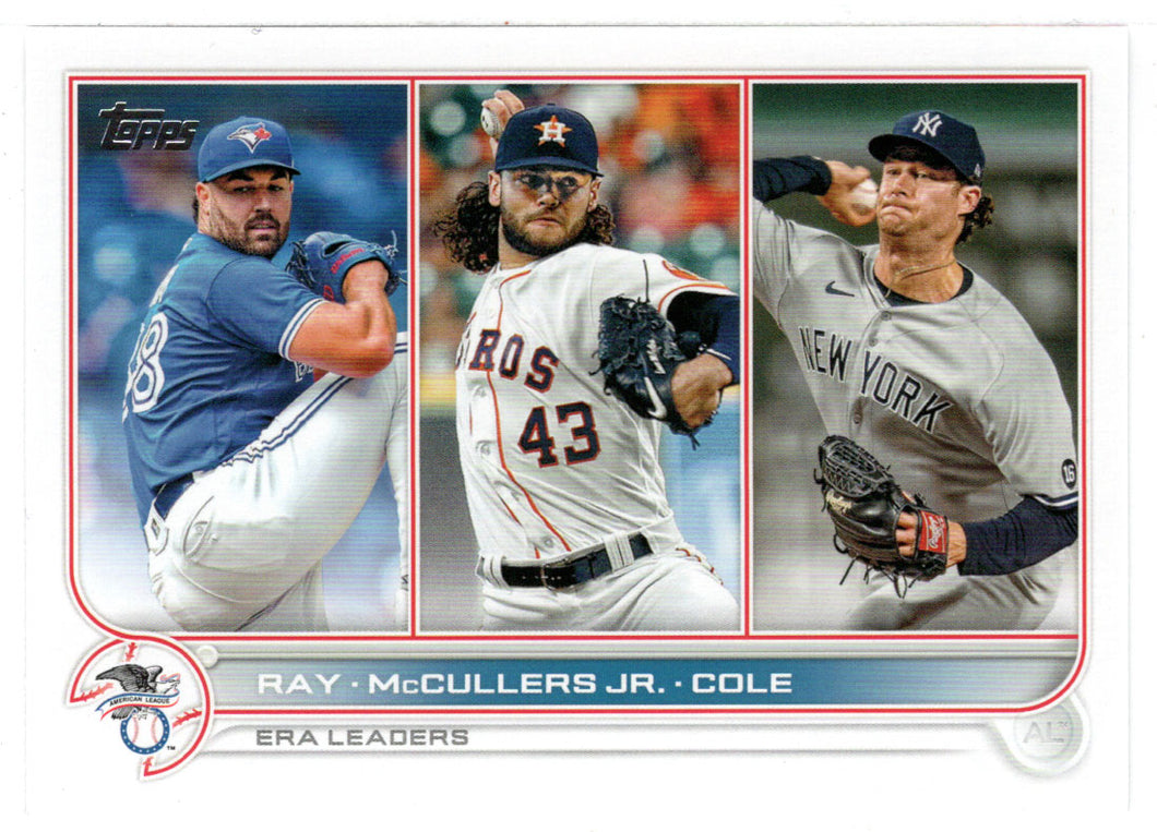 Robbie Ray - Lance McCullers Jr. - Gerrit Cole - League Leaders (MLB Baseball Card) 2022 Topps # 283 Mint