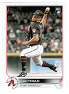 Luis Frias RC - Arizona Diamondbacks (MLB Baseball Card) 2022 Topps # 338 Mint