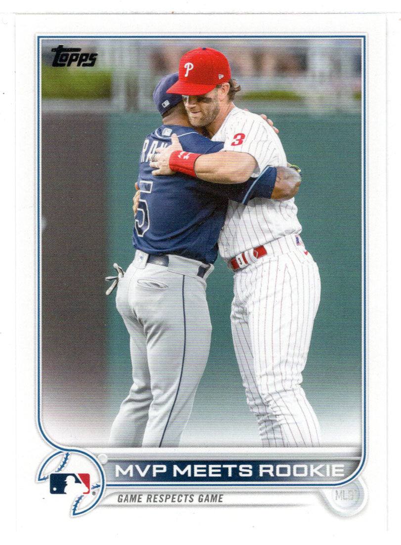 Wander Franco - Bryce Harper - MVP Meets Rookie (MLB Baseball Card) 2022 Topps # 367 Mint