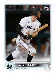 Brian Miller RC - Miami Marlins (MLB Baseball Card) 2022 Topps # 425 Mint