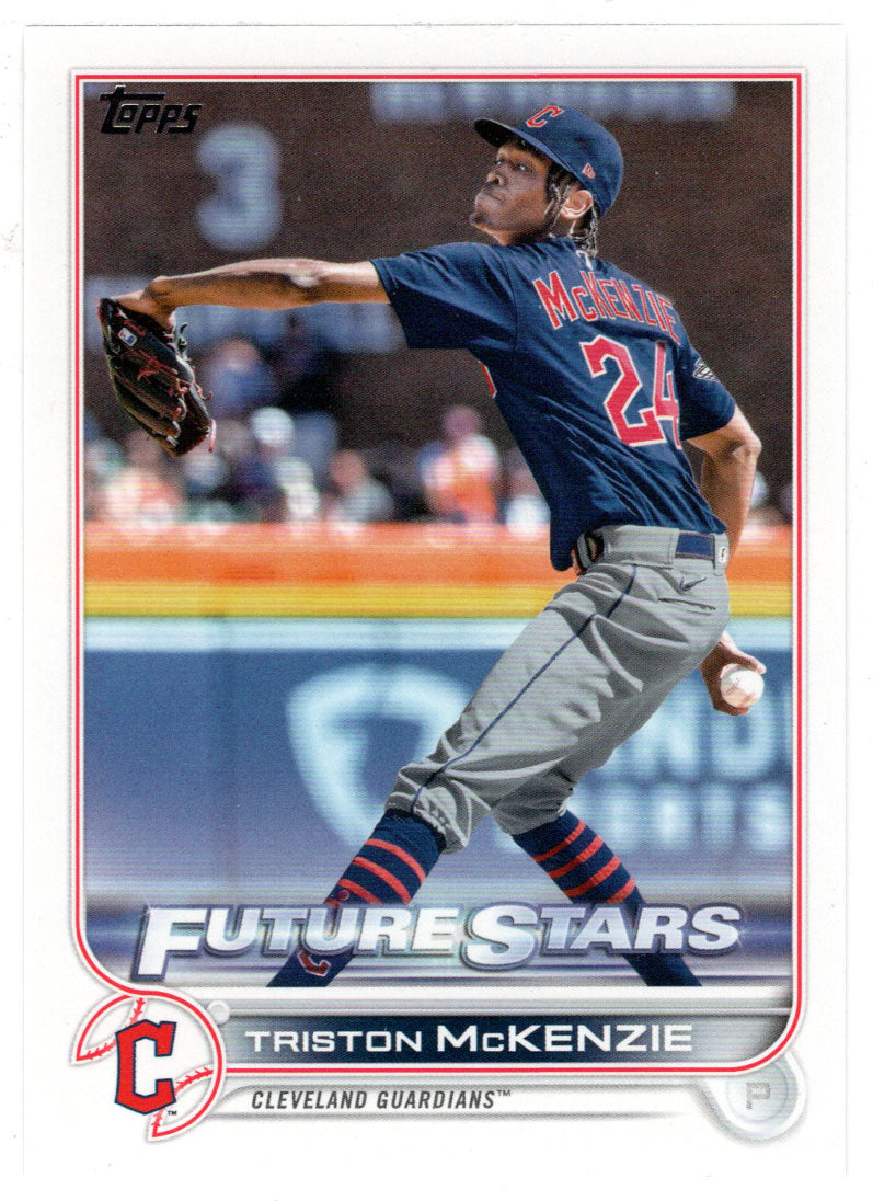 Triston McKenzie - Cleveland Guardians - Future Stars (MLB Baseball Card) 2022 Topps # 470 Mint