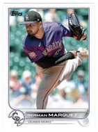German Marquez - Colorado Rockies (MLB Baseball Card) 2022 Topps # 498 Mint