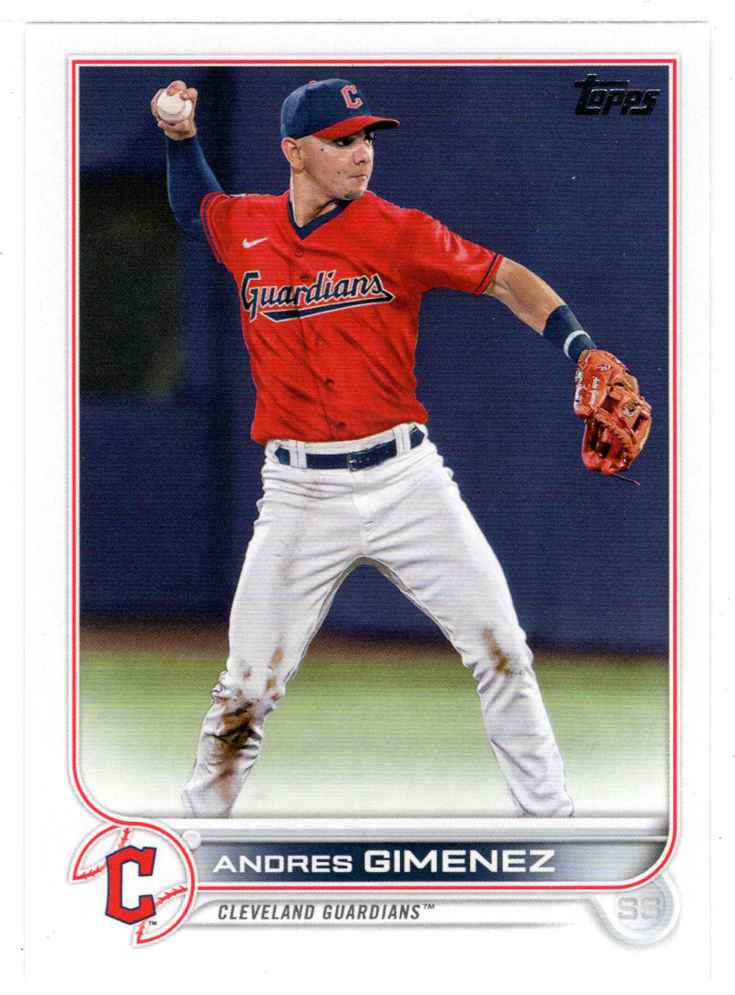 Andres Gimenez - Cleveland Guardians (MLB Baseball Card) 2022 Topps # 504 Mint