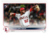 Oliver Ortega RC - Los Angeles Angels (MLB Baseball Card) 2022 Topps # 554 Mint