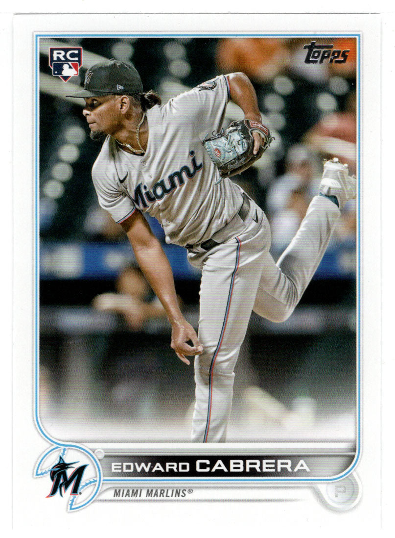 Edward Cabrera RC - Miami Marlins (MLB Baseball Card) 2022 Topps # 566 Mint