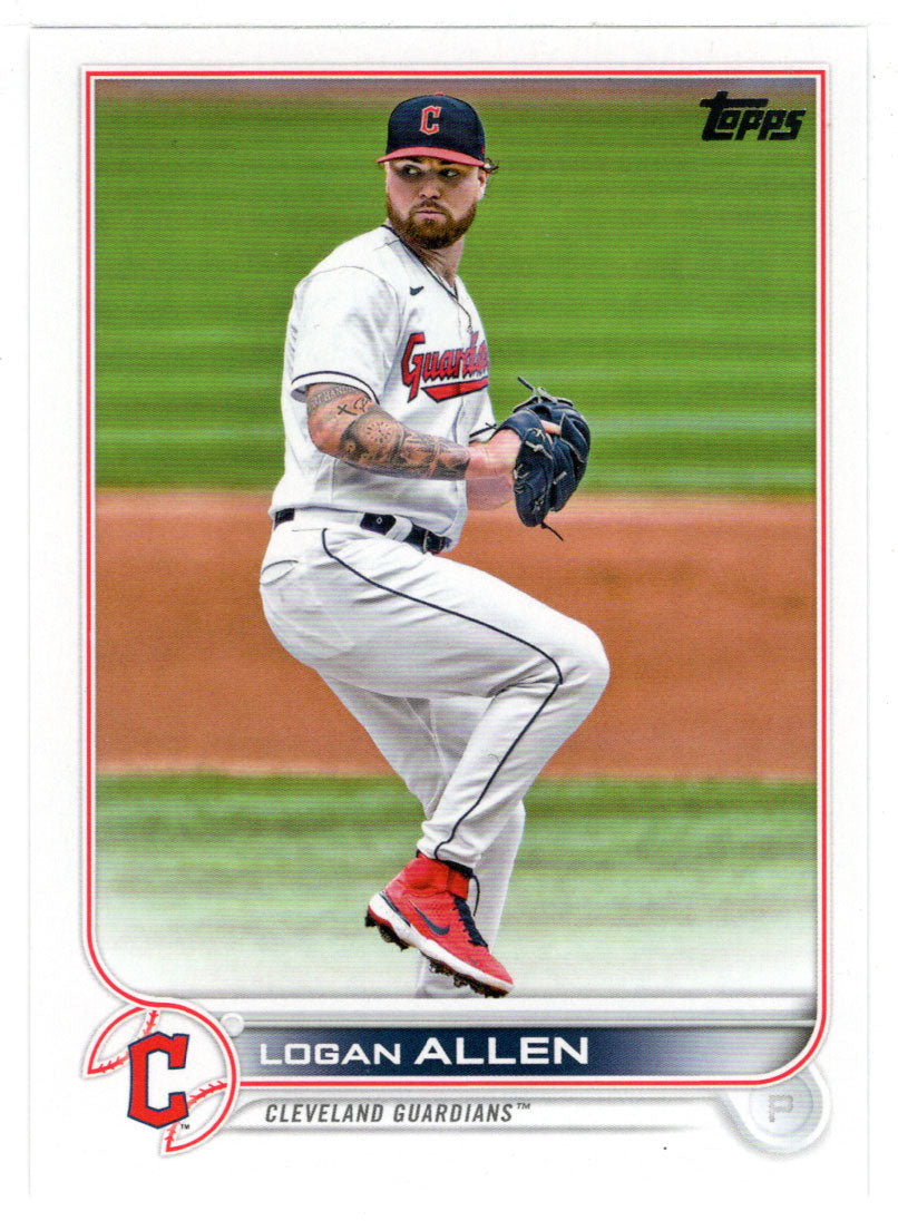 Logan Allen - Cleveland Guardians (MLB Baseball Card) 2022 Topps # 604 Mint