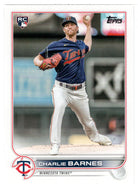 Charlie Barnes RC - Minnesota Twins (MLB Baseball Card) 2022 Topps # 641 Mint