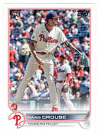 Hans Crouse RC - Philadelphia Phillies (MLB Baseball Card) 2022 Topps # 642 Mint