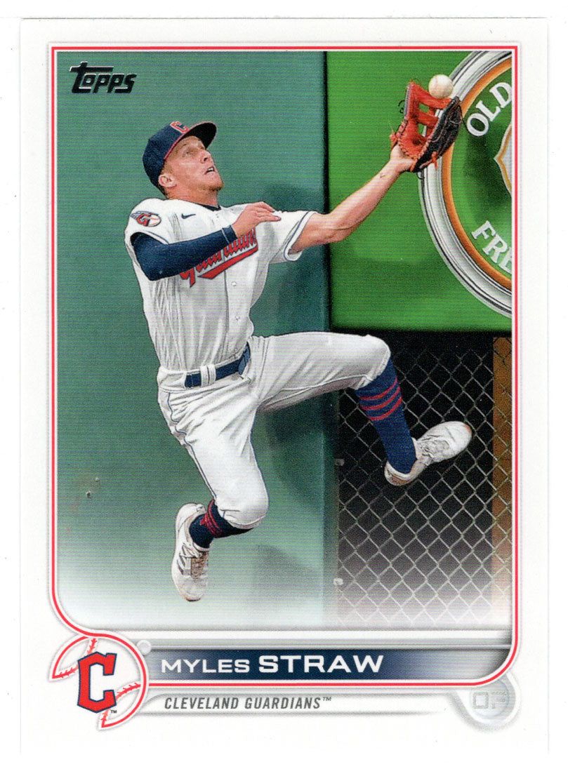 Myles Straw - Cleveland Guardians (MLB Baseball Card) 2022 Topps # 654 Mint